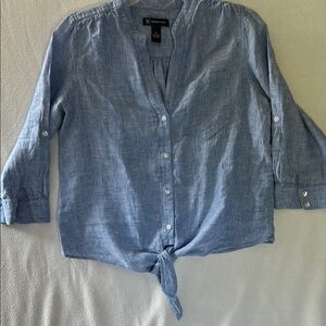 INC International Concepts Blue Button Down Shirt